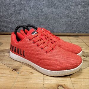 Nobull Outwork Men's 7.5 Super Fabric Trainer Red White Athletic Shoe Sneaker